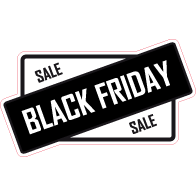 Raamsticker Black Friday rechthoek VA-0102