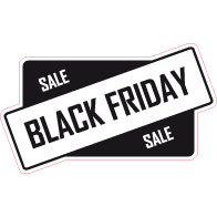Raamsticker Black Friday rechthoek VA-0102