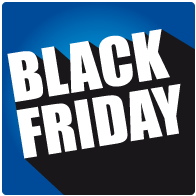 Raamsticker black friday sale vierkant BF-027