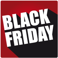 Raamsticker black friday sale vierkant BF-027