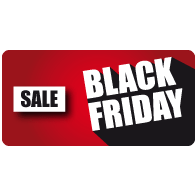 Raamsticker Black Friday sale rechthoek BF-029
