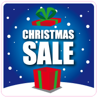 Raamsticker christmas sale vierkant VA-0105