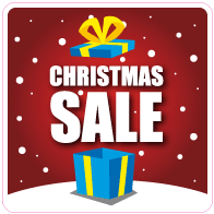 Raamsticker christmas sale vierkant VA-0105