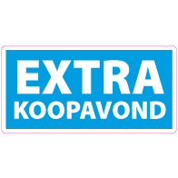 Raamsticker sale extra koopzondag RE-0011