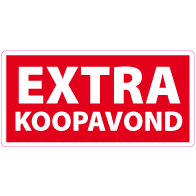 Raamsticker sale extra koopzondag RE-0011