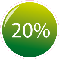 Raamsticker korting rond CI-005