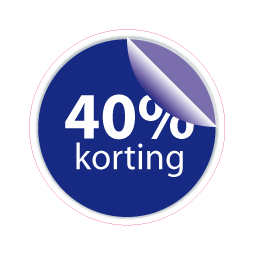 Raamsticker korting rond CI-004