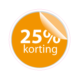 Raamsticker korting rond CI-004