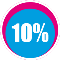Raamsticker korting rond CI-006