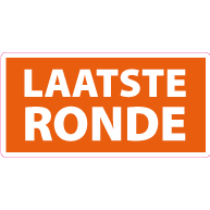 Raamsticker laatste ronde rechthoek RE-0009