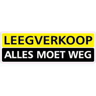Raamsticker leegverkoop rechthoek RE-0003