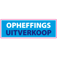 Raamsticker opheffings uitverkoop RE-0016