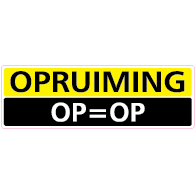Raamsticker opruiming rechthoek RE-0004