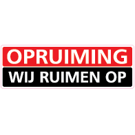 Raamsticker opruiming rechthoek RE-0005