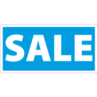 Raamsticker sale rechthoek RE-0001