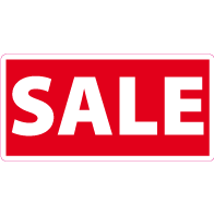 Raamsticker sale rechthoek RE-0001