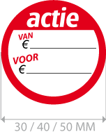 productstickers actie ETI-002