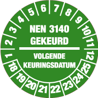 Keuringssticker KS-005