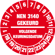 Keuringssticker KS-005