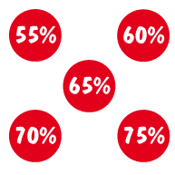 Pakket stickers PAK-03 Rood
