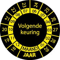 Keuringssticker KS-003