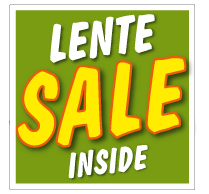 Etalagesticker sale lente groen STA-79