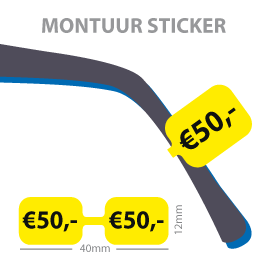 Montuursticker Bedrag BR-0028