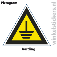 Pictogram 5 stuks 'aarding' PICTO-116