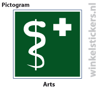 Pictogram 5 stuks 'arts' PICTO-052