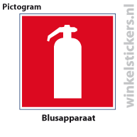 Pictogram 5 stuks 'Blusapparaat' PICTO-033