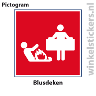 Pictogram 5 stuks 'blusdeken' PICTO-040