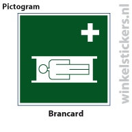 Pictogram 5 stuks 'brancard' PICTO-054