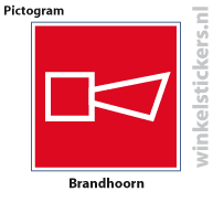 Pictogram 5 stuks 'brandhoorn' PICTO-029