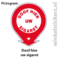 Pictogram 5 stuks 'sigaret' PICTO-016