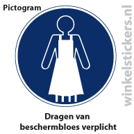Pictogram 5 stuks 'beschermbloes' PICTO-156