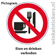Pictogram 5 stuks 'eten' PICTO-011