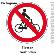 Pictogram 5 stuks 'fietsen' PICTO-013