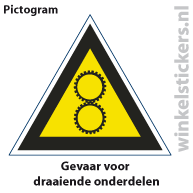 Pictogram 5 stuks 'gevaar' PICTO-127