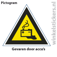 Pictogram 5 stuks 'gevaren' PICTO-107