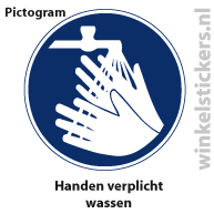 Pictogram 5 stuks 'handen' PICTO-177
