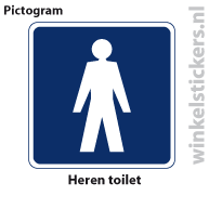 Pictogram 5 stuks 'Heren' PICTO-094