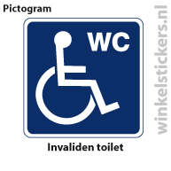 Pictogram 5 stuks 'invalide' PICTO-089