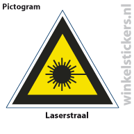 Pictogram 5 stuks 'laserstraal' PICTO-110