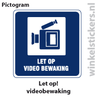 Pictogram 5 stuks 'videobewaking' PICTO-097