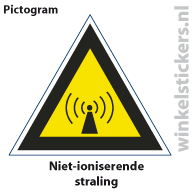 Pictogram 5 stuks 'straling' PICTO-104
