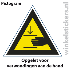 Pictogram 5 stuks 'opgelet' PICTO-131