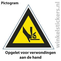 Pictogram 5 stuks 'opgelet' PICTO-134