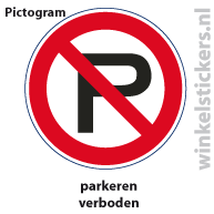 Pictogram 5 stuks 'parkeren' PICTO-012