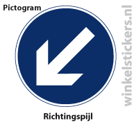 Pictogram 5 stuks 'richtingspijl' PICTO-161