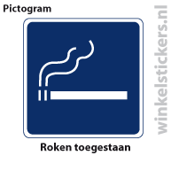 Pictogram 5 stuks 'roken' PICTO-090